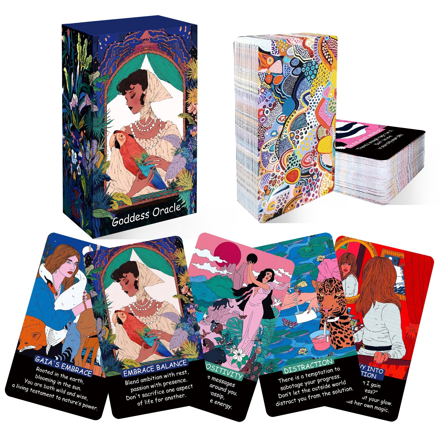 LIGHTOF JUSTICE 58 Nature-Infused Oracle Cards for Modern Life|Beginner-Friendly Healing & Inspiration Deck