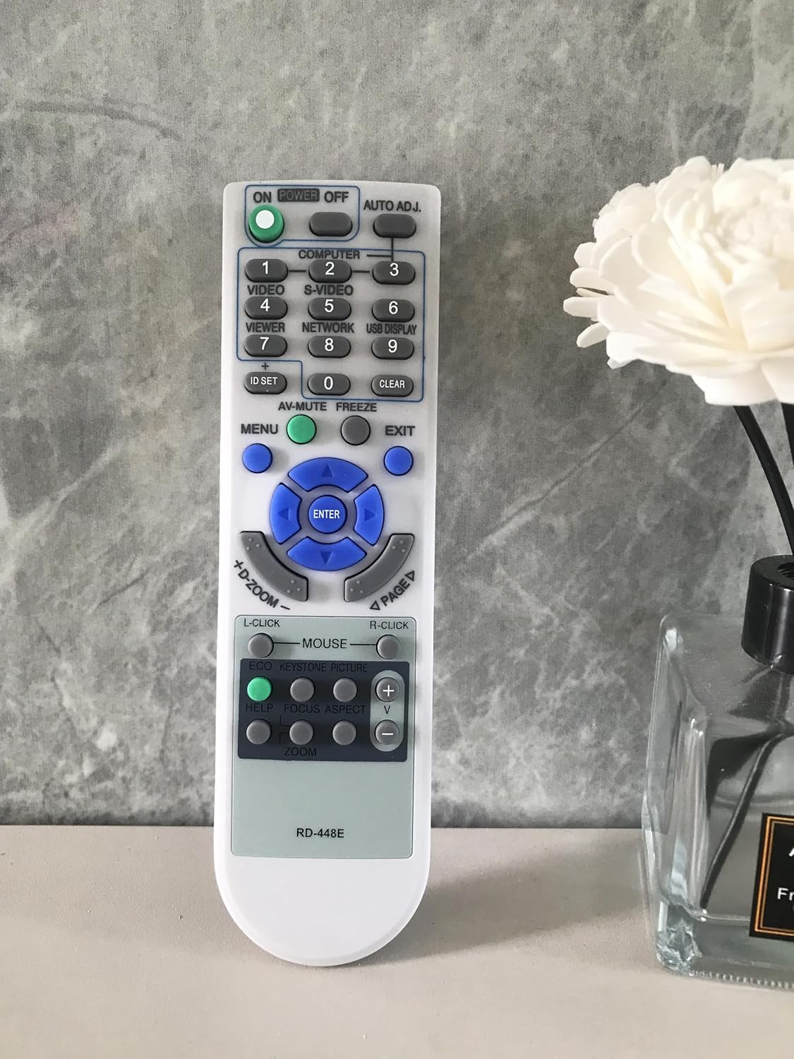 Replacement Projector Remote Control for NEC LT380 LT375+ NP310 NP400 NP400C NP54+ NP60+ NP-M322W NP-M322X image 3