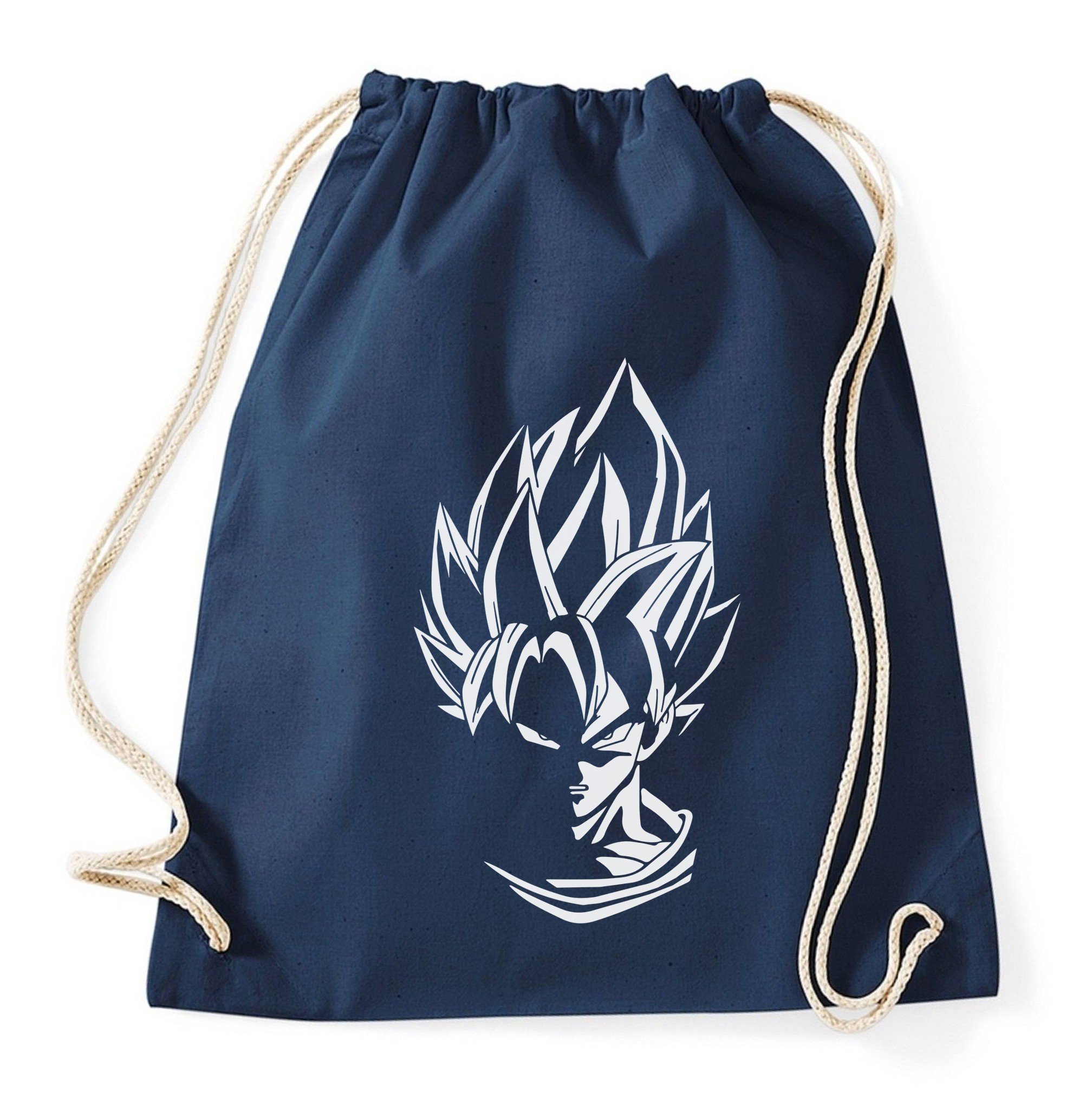AdiVegeta Dragon Ball Turnbeutel – Jute-Beutel Mit Goku-Druck, 34x46 Cm, 12 Liter Fassungsvermögen, 100% Baumwolle
