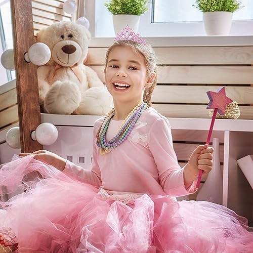 Miniatura 10 de COCIDE Fajas y tiaras de princesa de cumpleaños para niñas, coronas y tiaras azules para mujeres, kit de accesorios de fiesta de cumpleaños, juego