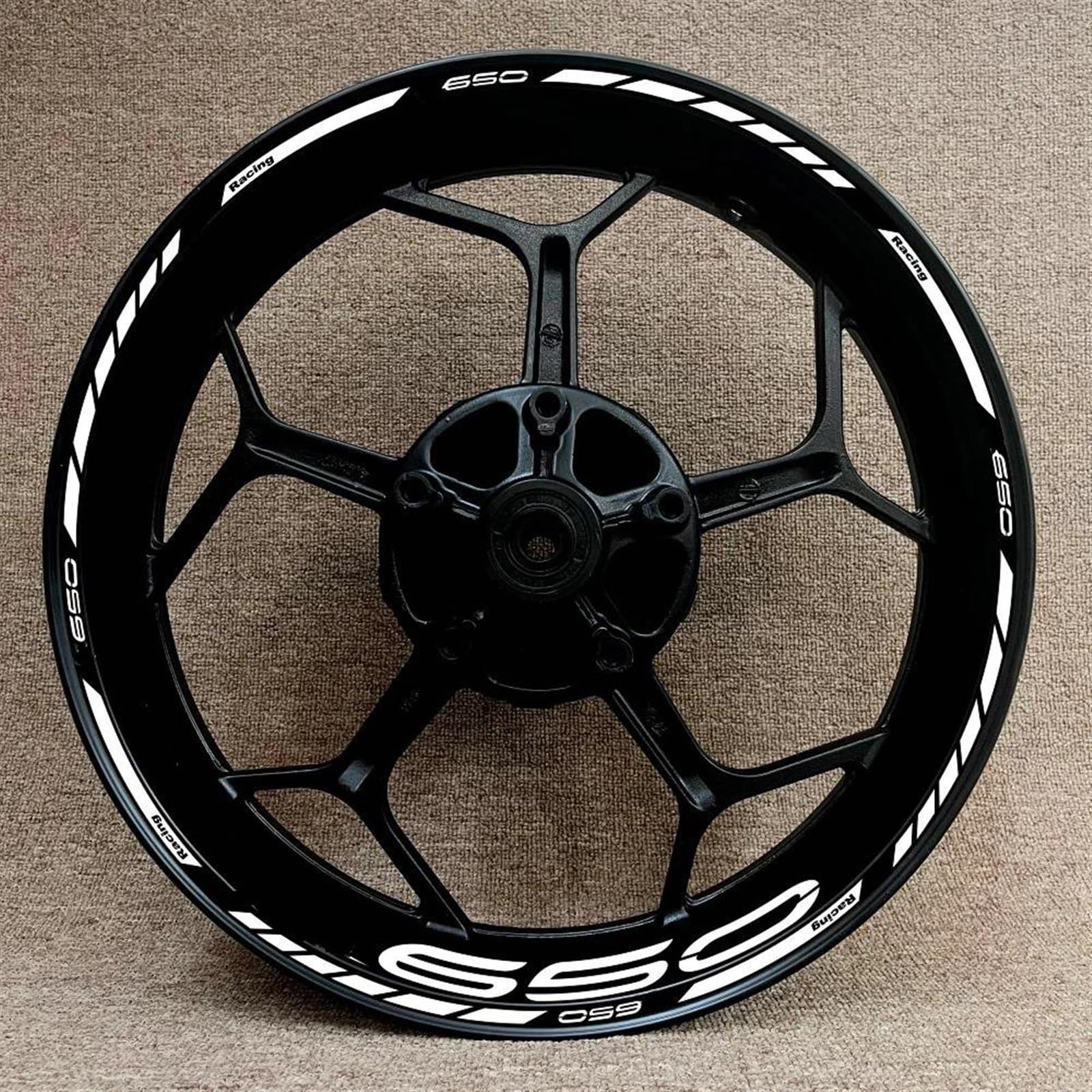 Stickers Motorcycle Wheel Stickers Night Reflective Decorative Rim for Kawasaki Z650 Z 650 Z-650(Style 11)