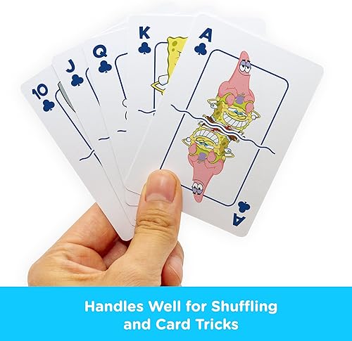 Miniatura 6 de AQUARIUS Bob Esponja - Baraja de cartas de Bob Esponja para tus juegos de cartas favoritos – Productos y coleccionables de Bob Esponja con licencia