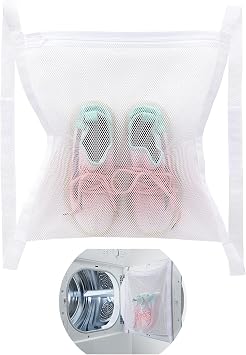 Shoe Dryer Bag 1 Pack, Sneaker Dryer Bag Drying for Inside Dryer Door, Mesh Shoe Drying Net with Elastic Straps for Sneakers Athletic Shoes