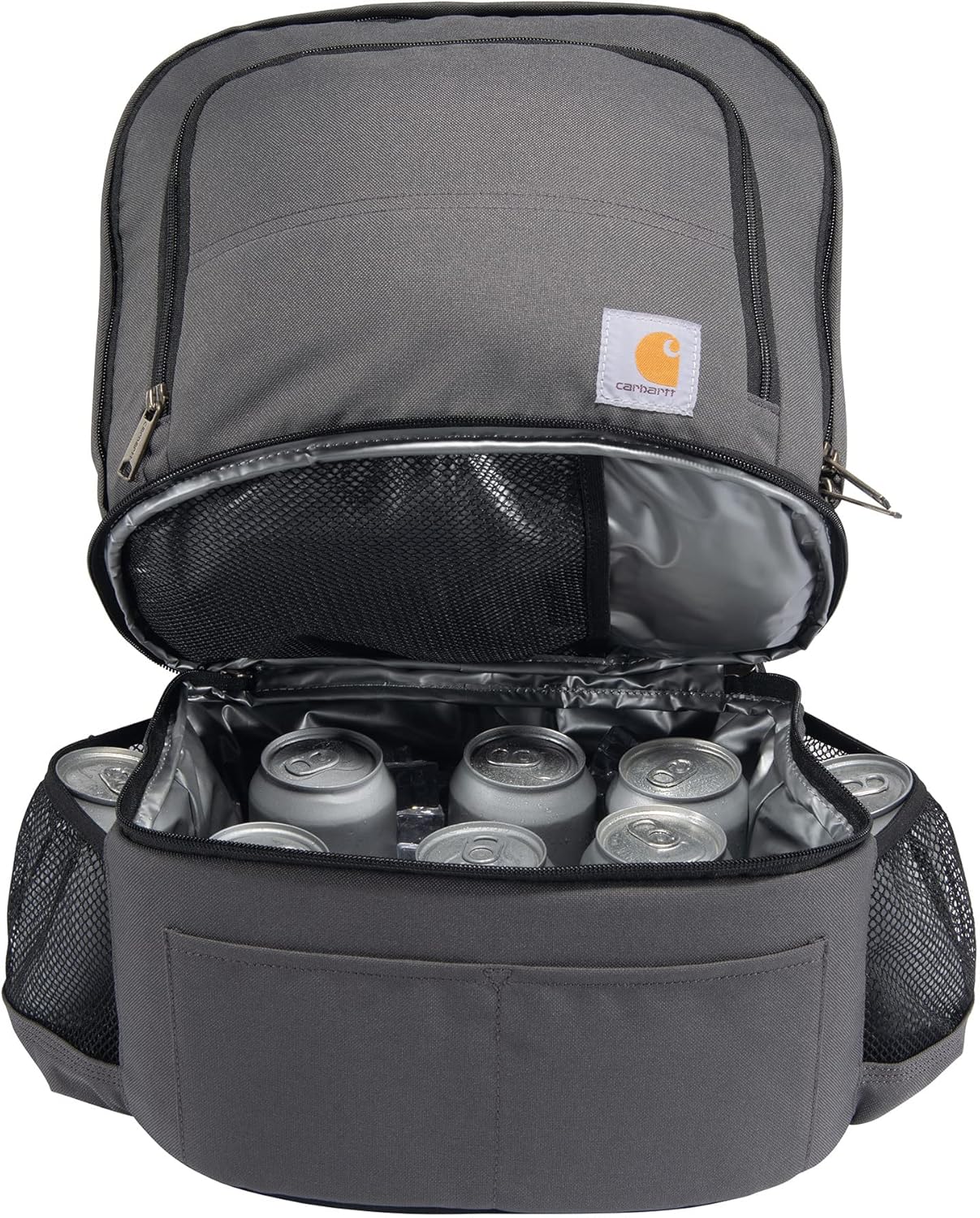 Mens Insulated 24 Can Two Compartment Cooler Backpack Backpack With FullyInsulated Cooler Base