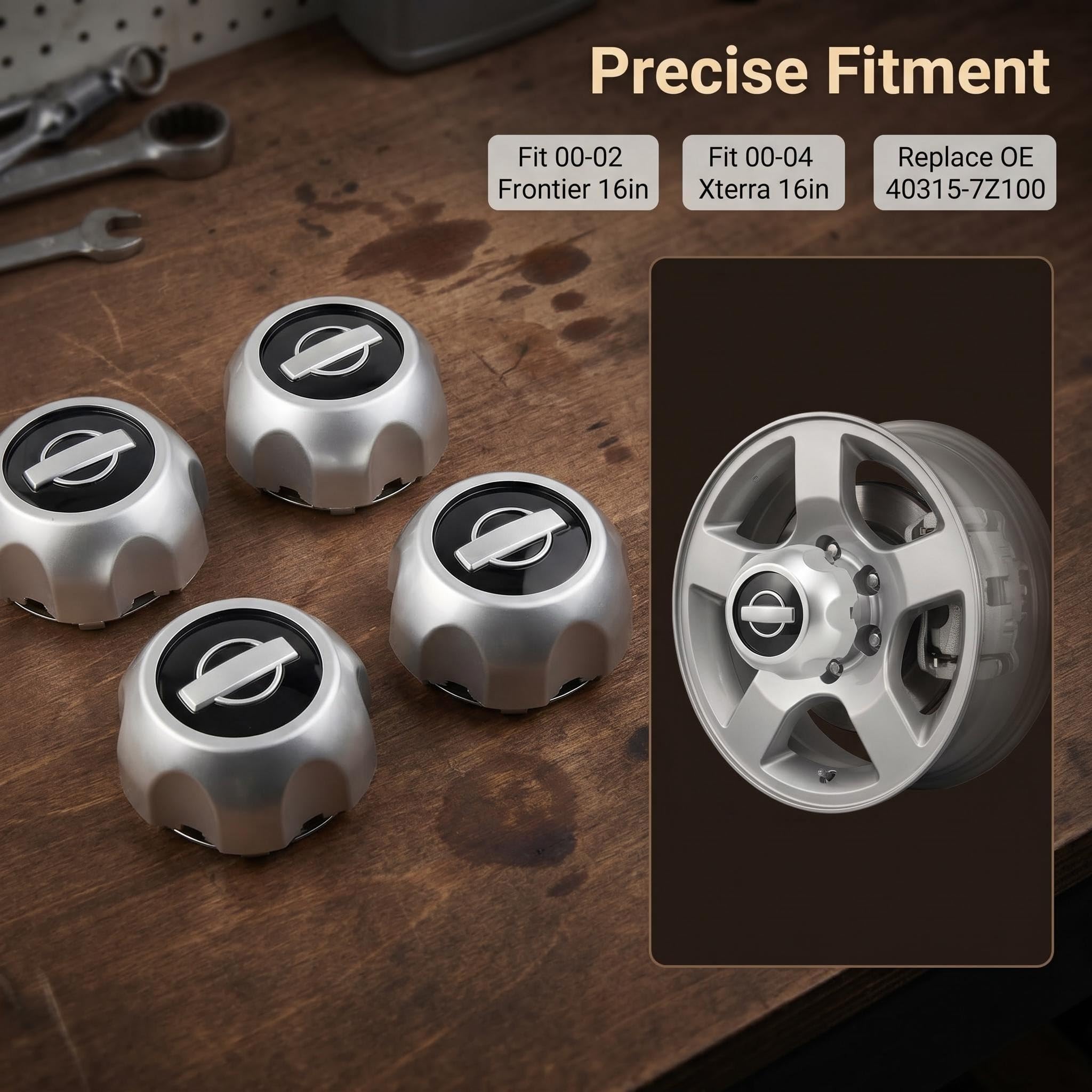 Amazon.com: 4 Pack Wheel Hub Center Cap Compatible with Nissan 00