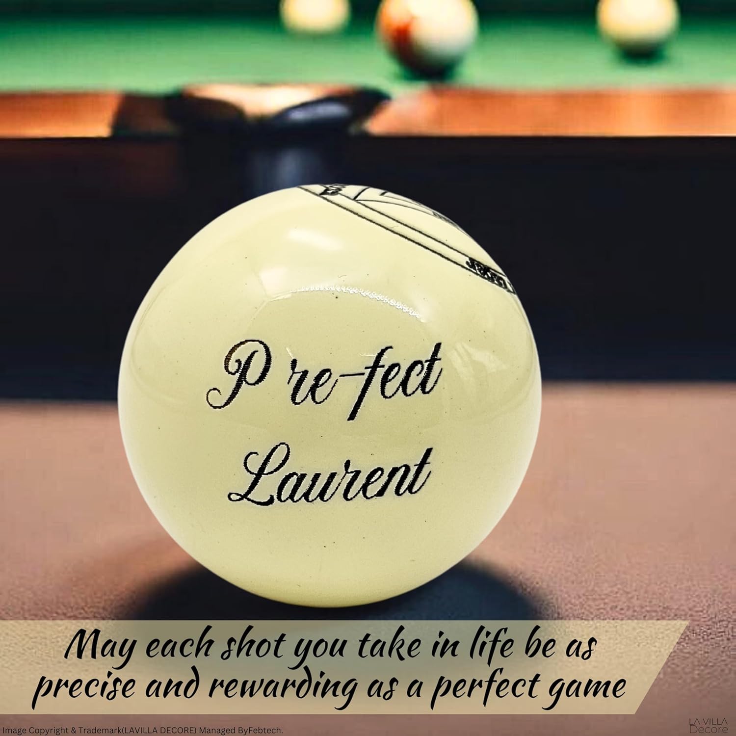 Customizable Pool Balls with Your Own Text or Logo - Enhance Your Pool Hall's Branding or Create a One-of-a-Kind Gift