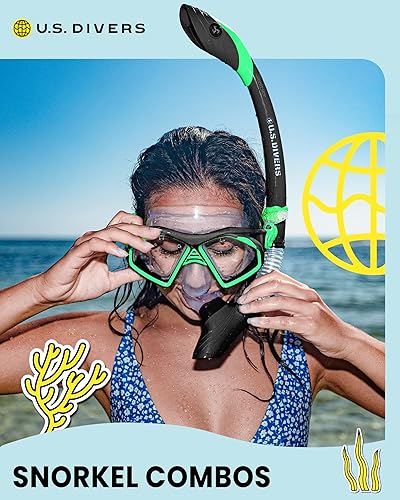 Miniatura 5 de OutdoorMaster Máscara de esnórquel para adultos, juego de esnórquel con gafas antivaho para adultos, máscara de buceo para uso en viajes