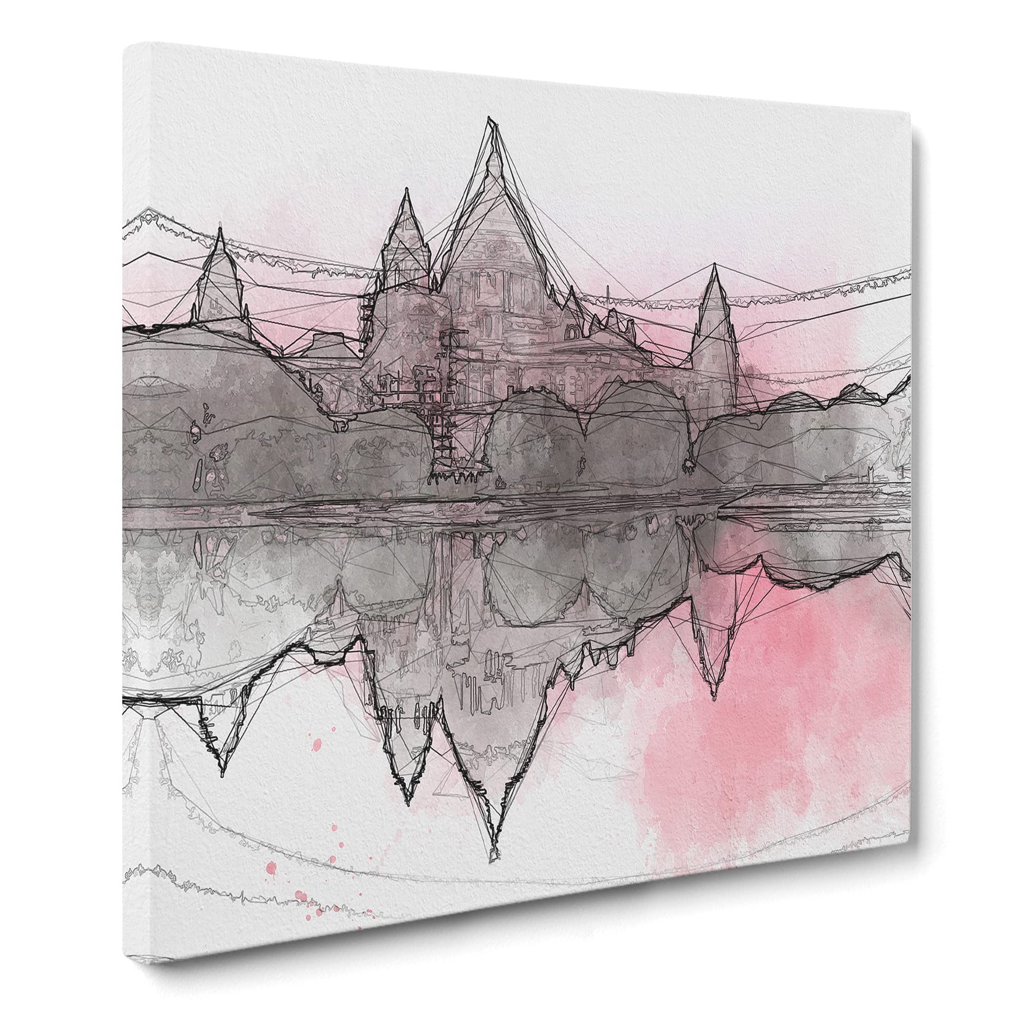 Victoria Memorial in Kolkata India Canvas Print, Mixed, 35L x 35W cm