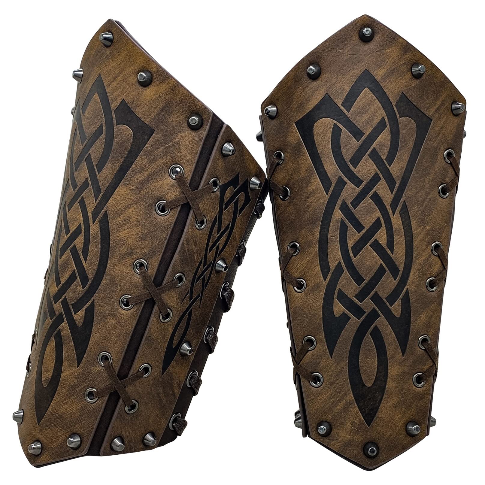 Garde de bras de tir à l'arc, brassard en cuir rétro médiéval, bracelet de gant de Viking, costume de Cosplay de LARP d'armure de bras de la Renaissance nordique