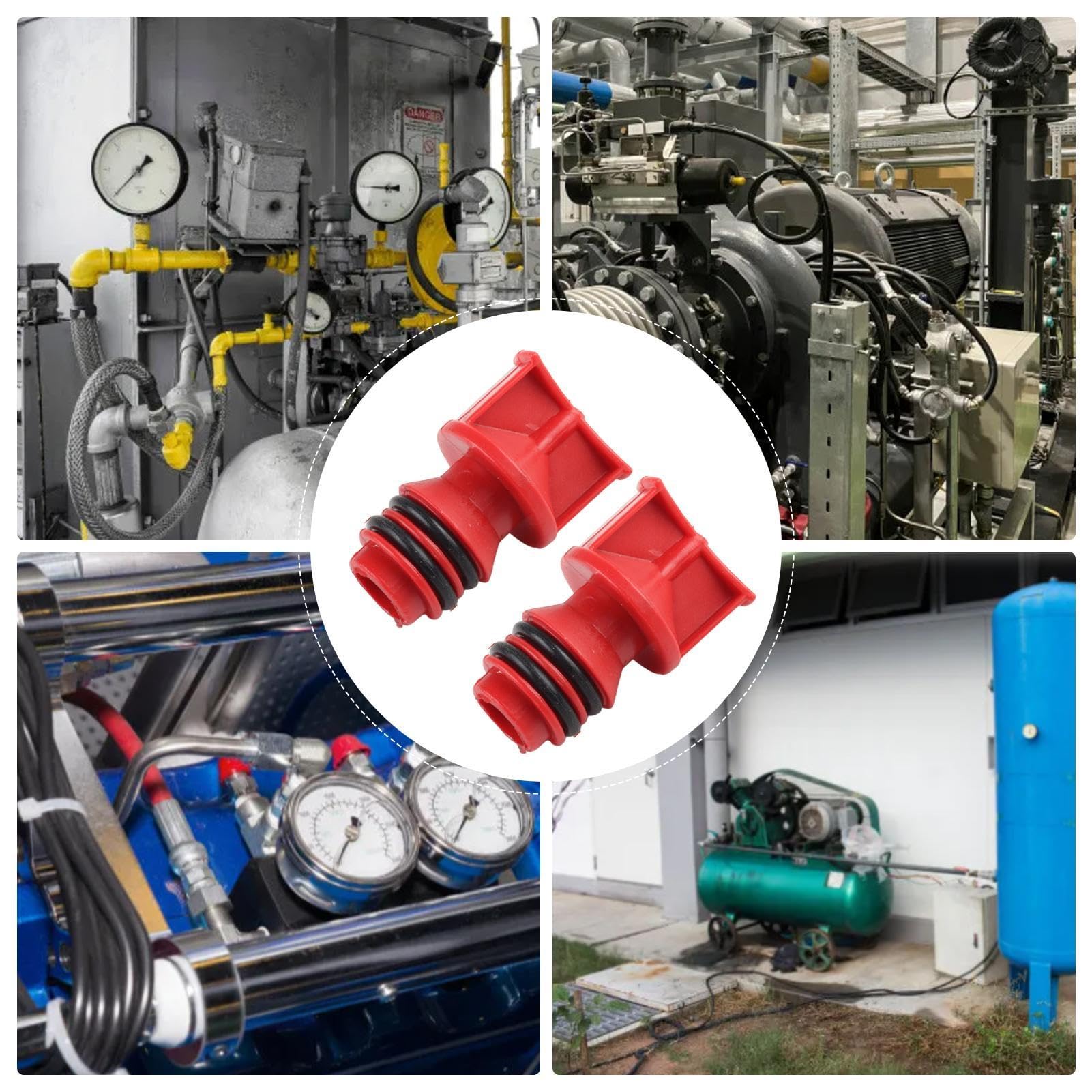 Tappi olio per compressori d'aria, Tappi olio per compressori d'aria - Tappo porta olio sostitutivo con filettatura maschio da 17 mm -, per pompe ad aria, leggeri, per