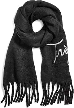 Karl Lagerfeld Paris Women's Accessories Scarf,Black,0S at