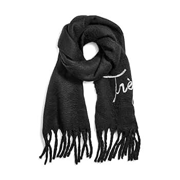Karl Lagerfeld Paris Women's Accessories Scarf,Black,0S at