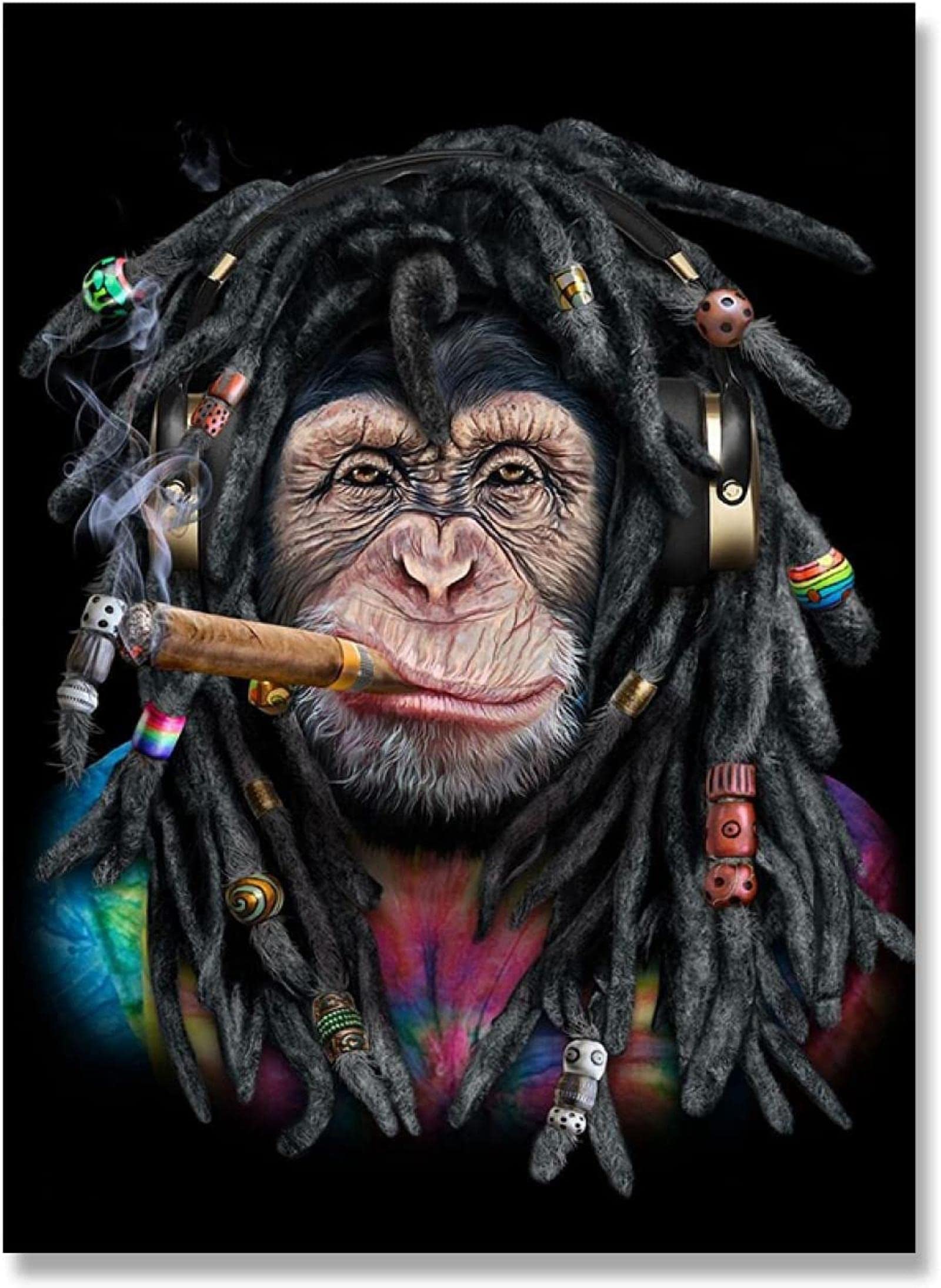 Scimmia Che Fuma Sigaro Wall Art Poster Scimmia Stampa Sigaro Stampa  Scimmia Che Fuma - Italia, image size:1600x2189