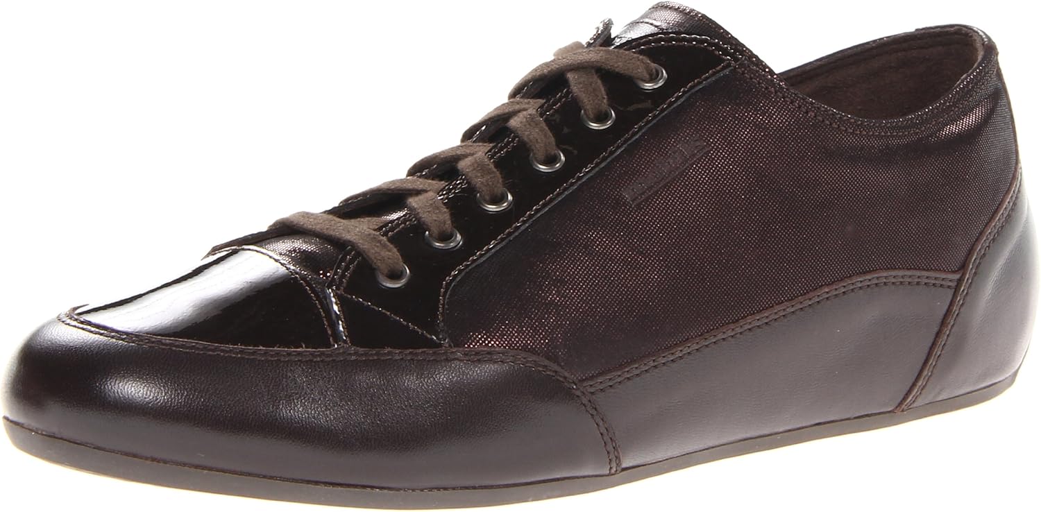 Mephisto Women's Ondine Oxford,Dark Brown Nappa Premium/Patent/Liz,7 M US