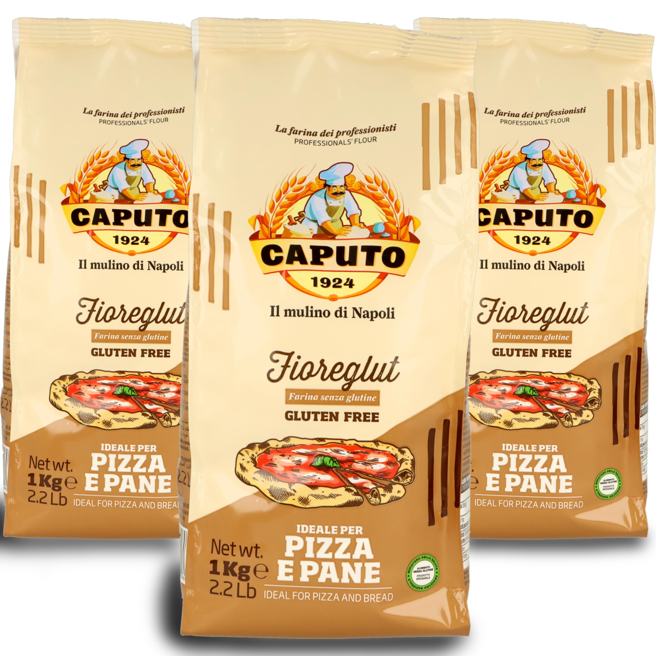 3x1kg Glutenfreies Mehl - Marke: Molino Caputo - Sparpack