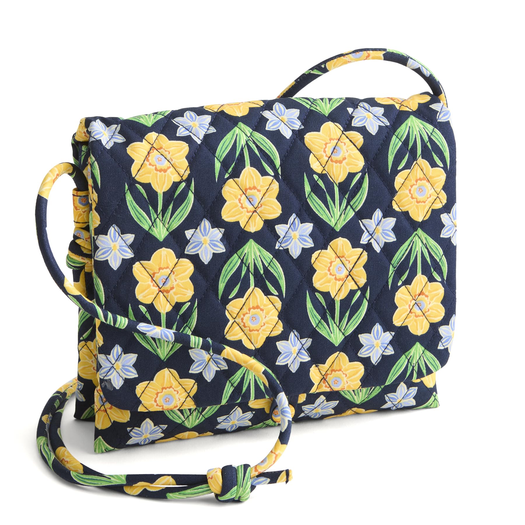 Vera Bradley Women's Premium Cotton Baird Hipster Crossbody Bag, Daffodils