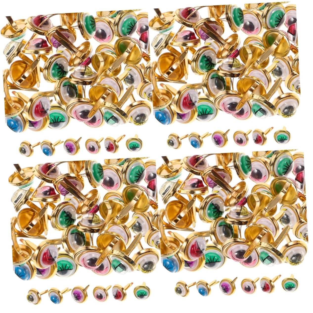 Brads en alliage coloré SEWACC à haute flexibilité pour décors et scrapbooking