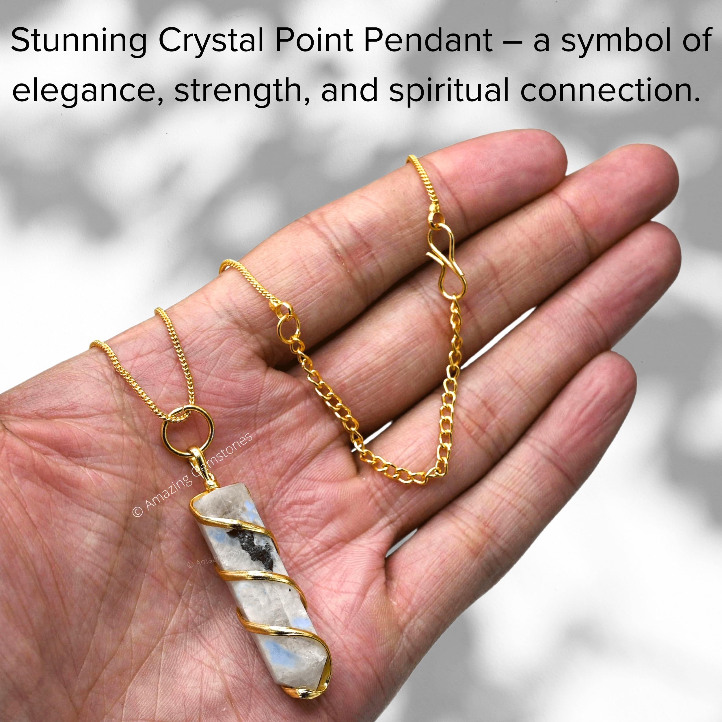 Amazon.com: Amazing Gemstone Moonstone Necklace for Women