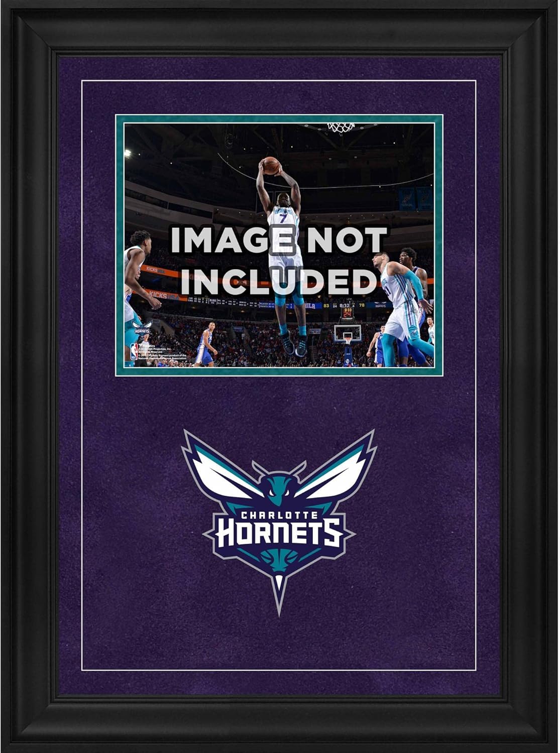 Charlotte Hornets Deluxe 8" x 10" Horizontal Photograph Frame with Team Logo - Basketball Other Display Cases