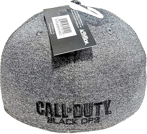 Call of Duty Black Ops 4 Grey with PVC Shield Emblem and Back Lettering Baseball Hat