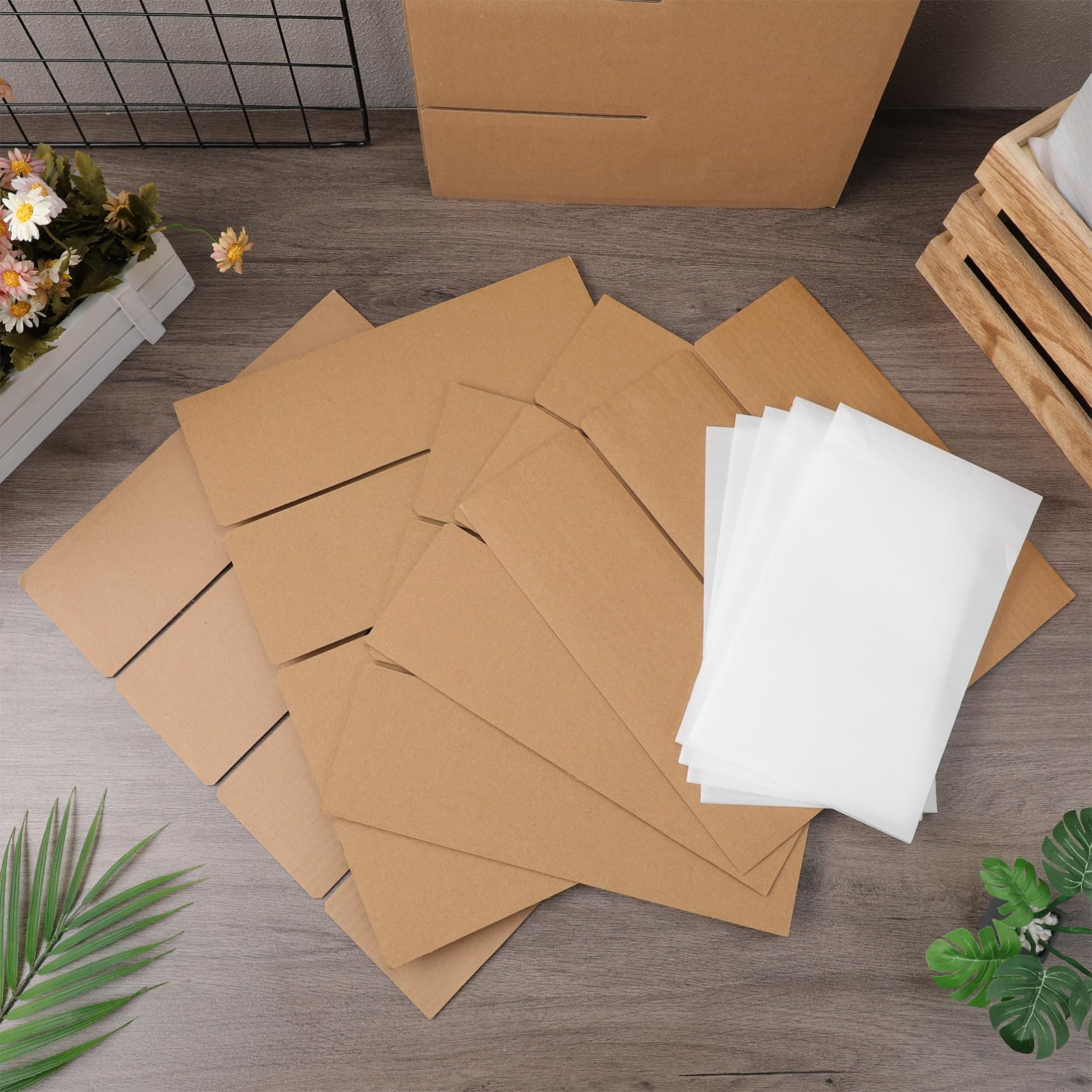 Gatuida Séparateurs Carton pour Déménagement Kit Emballage avec Séparateurs Kraft Inserts pour Cartons Emballage Protection pour Objets Fragiles et Précieux