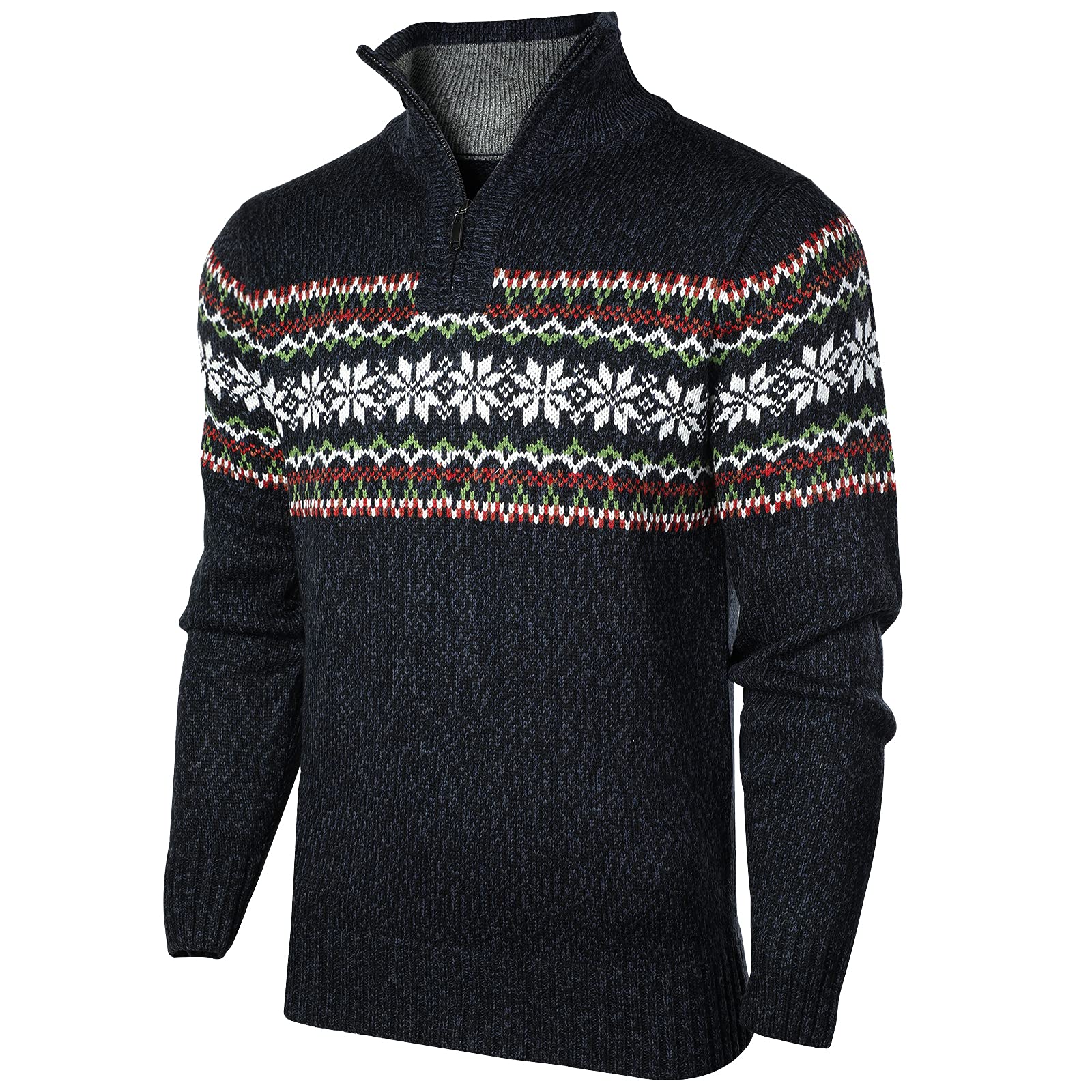 Superora Maglione da Uomo con Cerniera a Maniche Lunghe Stile Classico | Maniche Lunghe,Stile Classico,Collo Alto