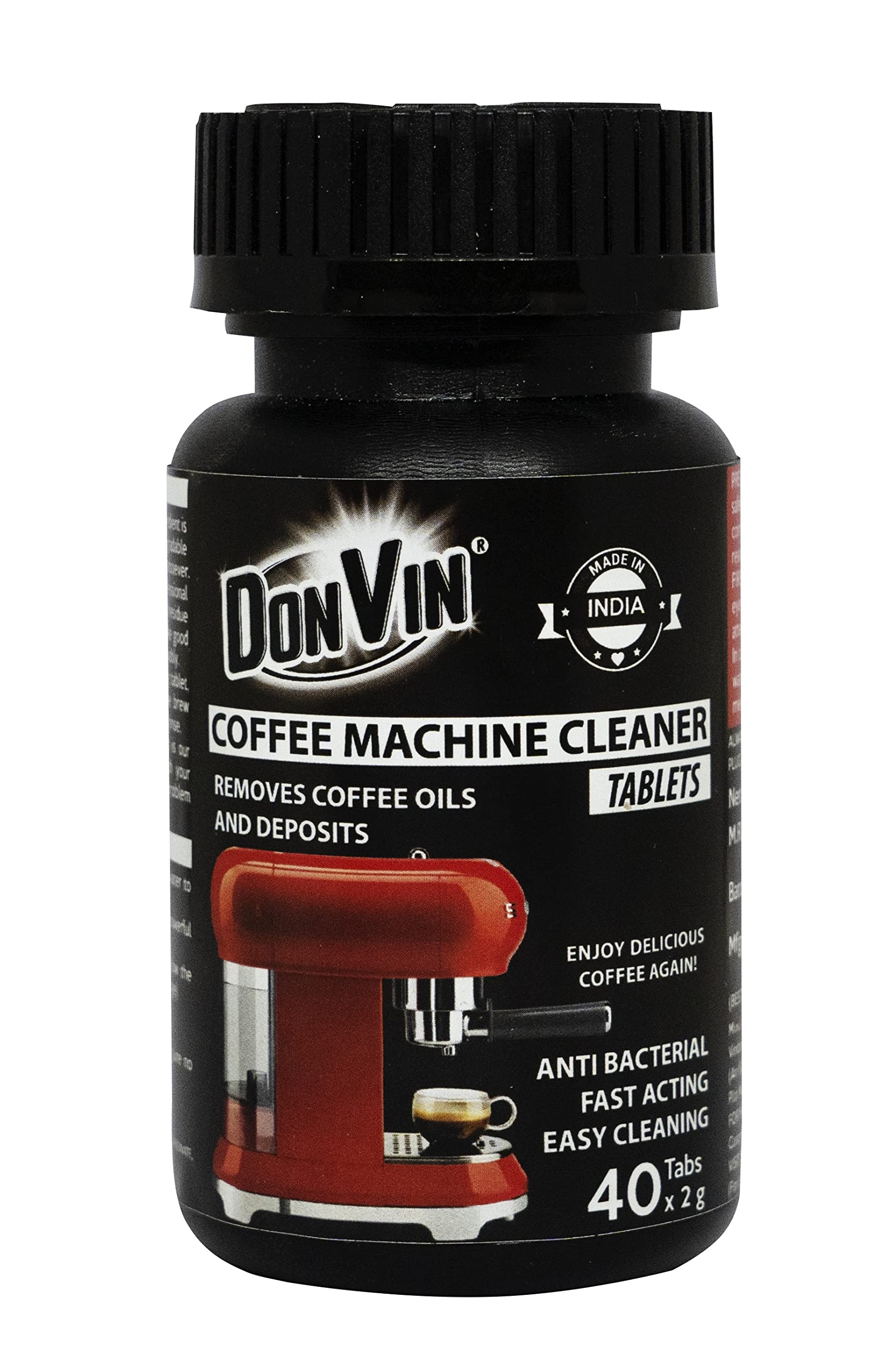 Donvin Coffee Machine Cleaner Tablets (2g X 40 Tabs) (B09KS3DPSN) Amazon Price History, Amazon Price Tracker