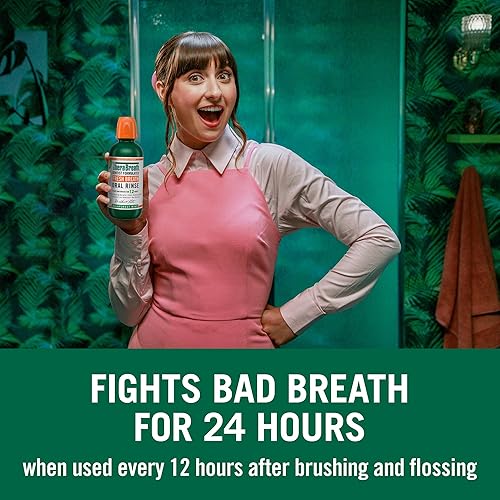 Miniatura 3 de TheraBreath Fresh Breath - Enjuague bucal (2 unidades), sabor a menta tropical y menta helada, sin alcohol, 16 onzas líquidas