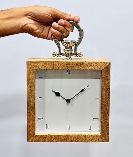 Miniatura 6 de eSplanade Reloj de pared colgante de madera - 7 pulgadas  Pieza de tiempo  Decoración para el hogar
