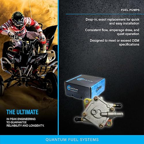 Miniatura 4 de QFS - Bomba de combustible mecánica para modelos de motos de nieve Polaris 600 Class 2007-2009, reemplaza a 2520694, restaura el rendimiento del