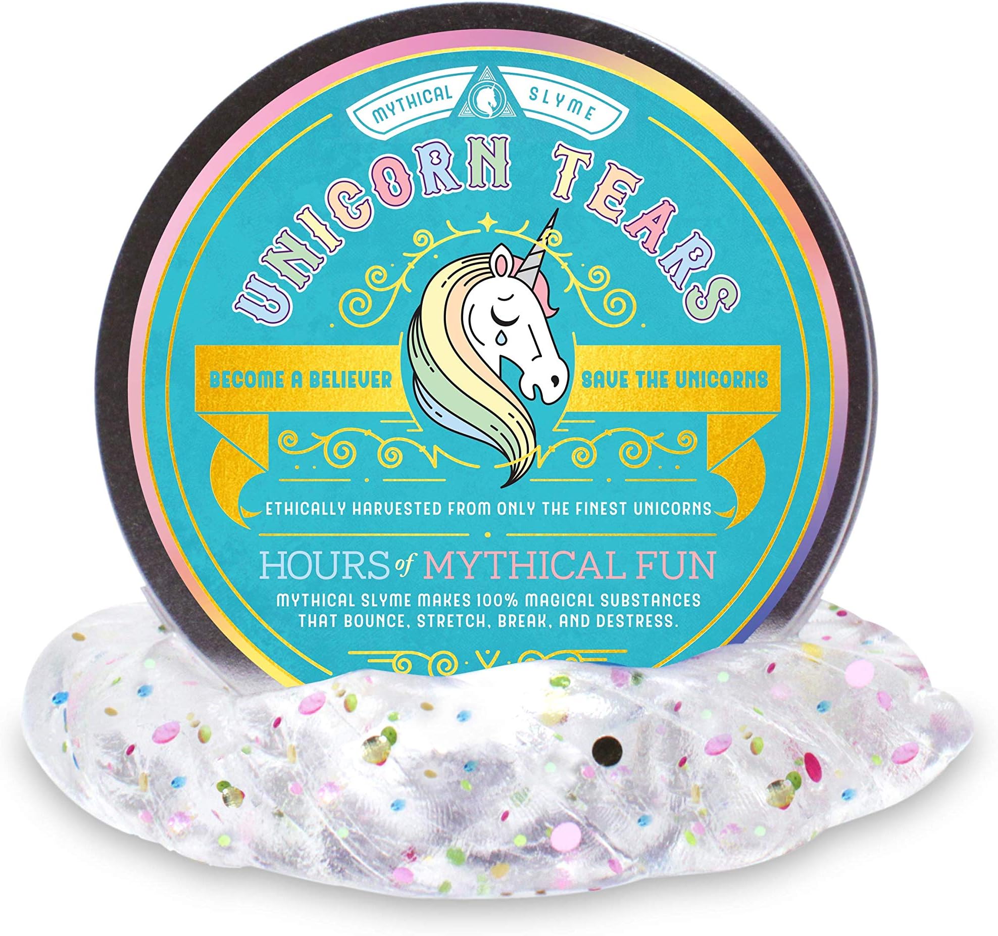Unicorn Slime & Putty - Unicorn Puddy - Unicorn Gifts and Unicorn Toys - Magical Glitter Slime Squishie and Glitter Putty (Tears)