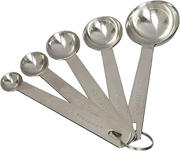 Danesco Stainless Steel Measuring Spoons, Set of 5