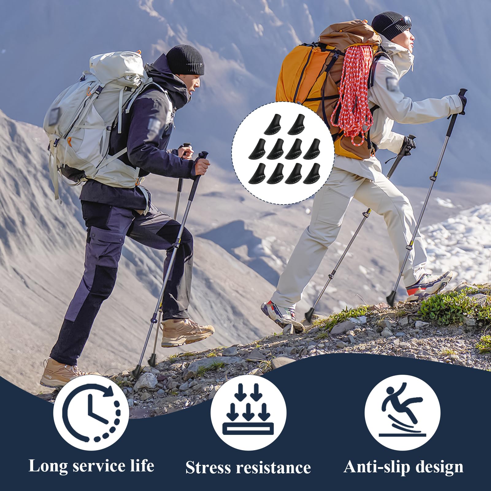PALI DA PASSEGGIO 3 sezioni per bastoncini da trekking avventura all
