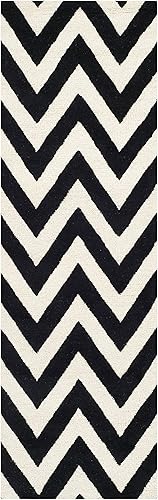 Miniatura 8 de Safavieh Cambridge Collection Tapete de lana hecho a mano, color celeste y marfil. CAM139A, Lana