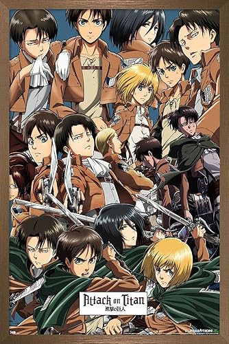 Miniatura 43 de Trends International Attack on Titan - Póster de pared, 22.375 x 34 pulgadas, póster y paquete de montaje