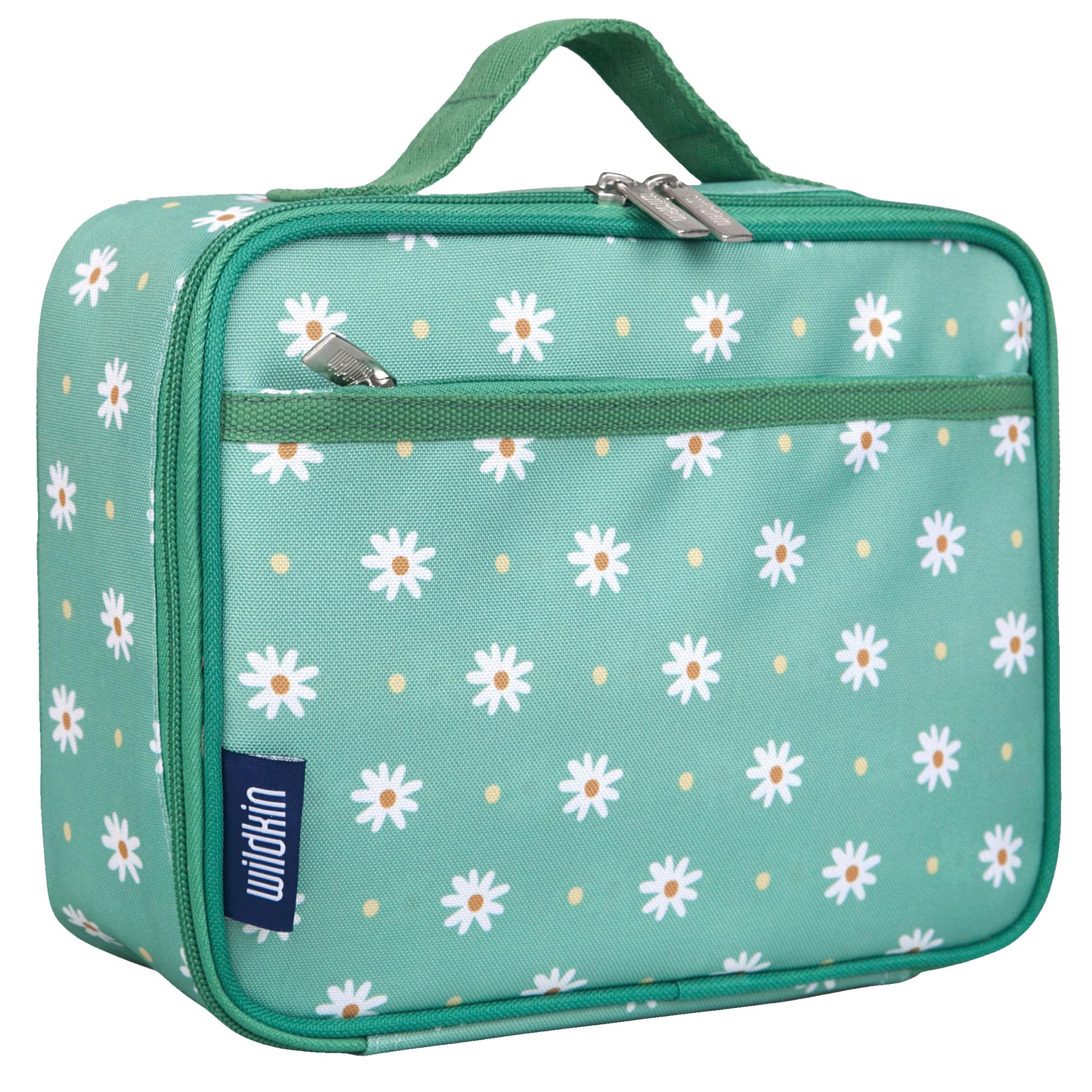 Wildkin Insulated Lunch Box for Kids, Daisy