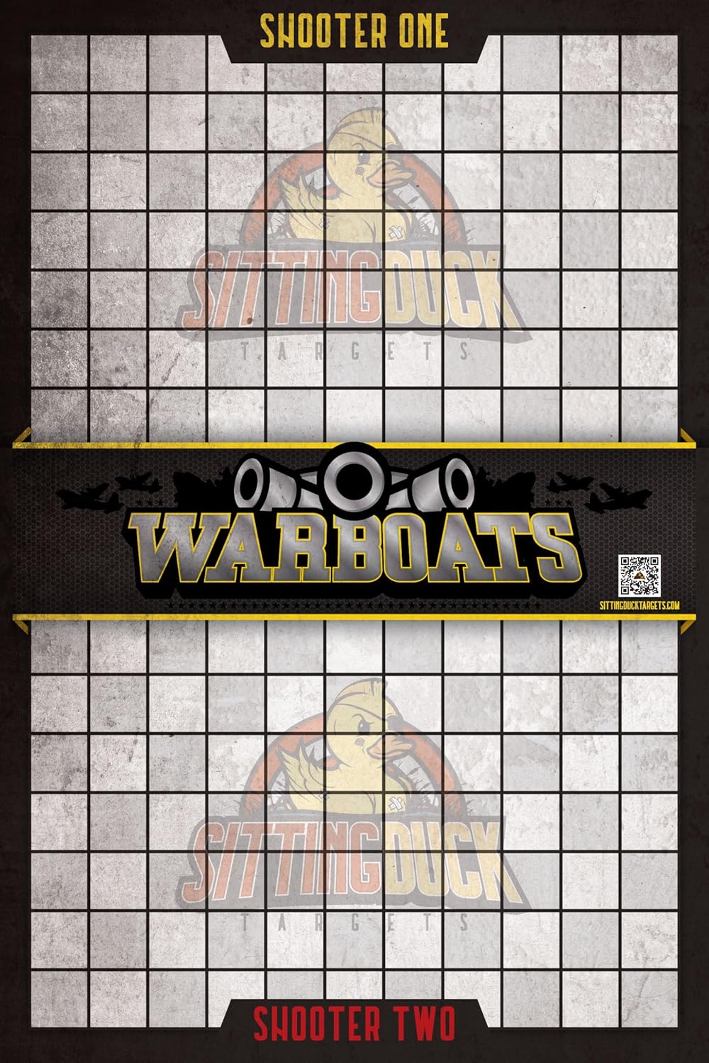 War Boats Shooting Target | 12x18 Inch Stick & Strike Targets | Interactive Game Shooting Targets