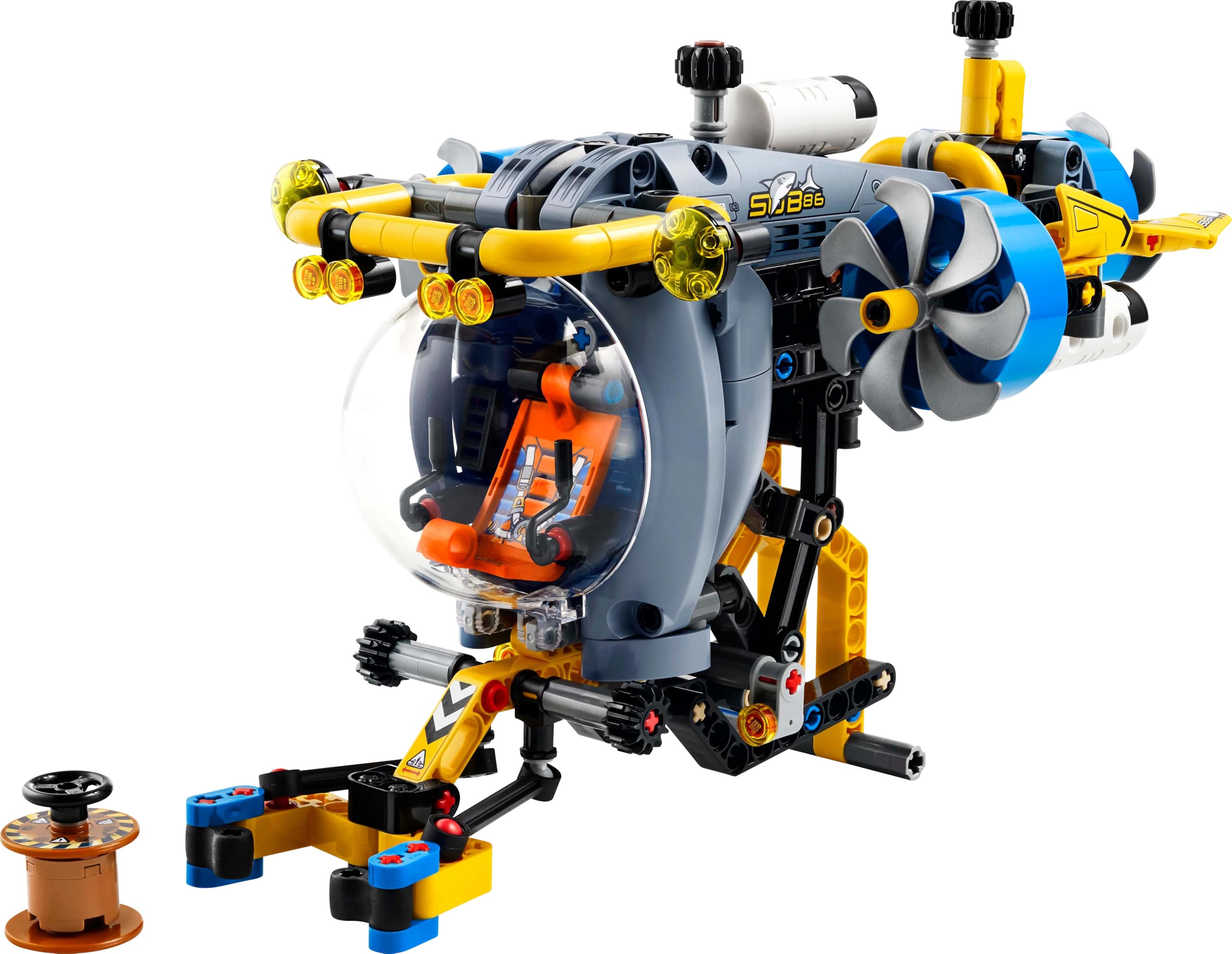 LEGO Technic Badawcza Łódź Podwodna, Konstrukcyjna Zabawka dla Dziecka do Zbudowania, Model Pojazdu z Otwieranym Kokpitem, Kreatywny Prezent dla 9-latka, dla Chłopca i Dziewczynki, Fana Nauki, 42201