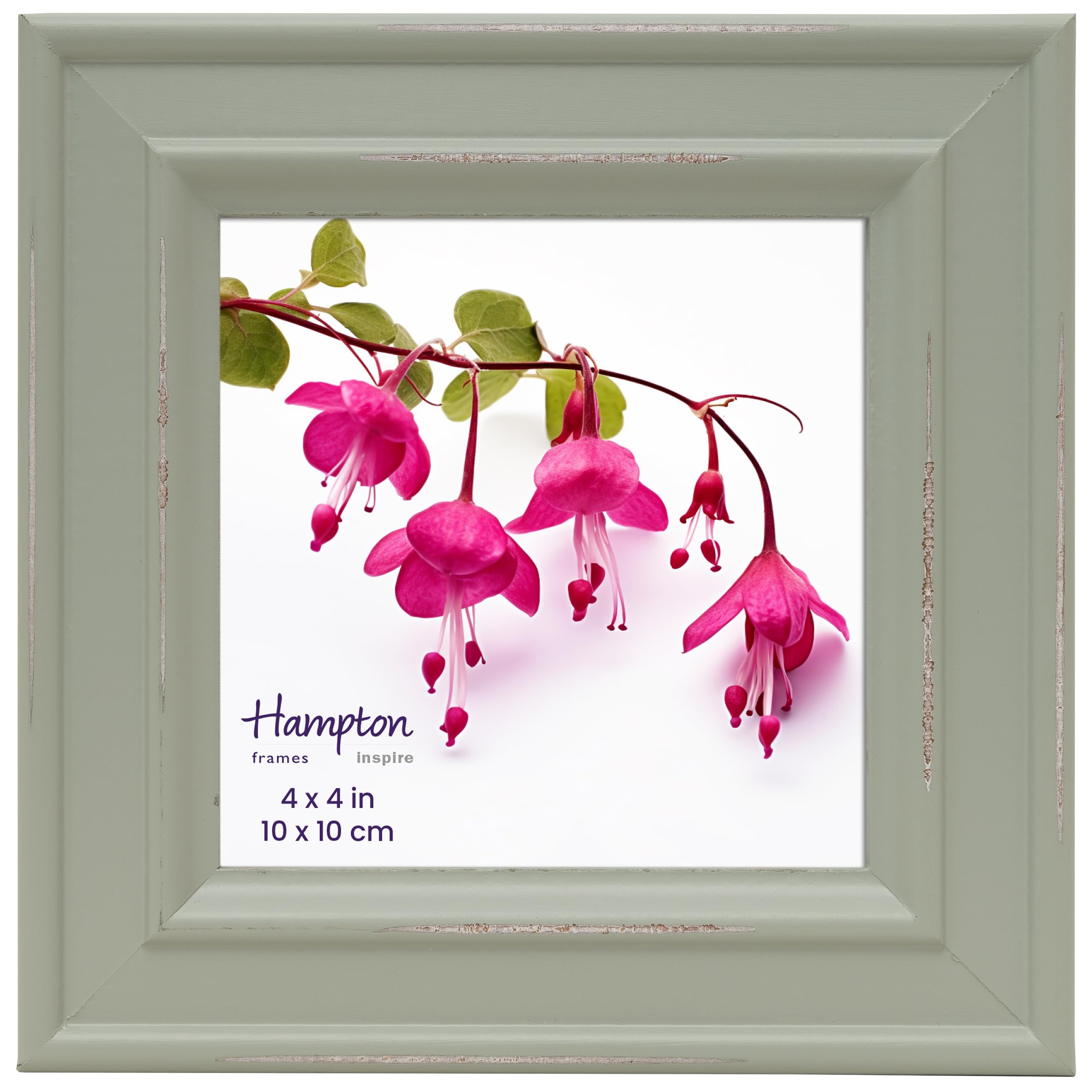 Inspire By Hampton Frames Sage Green Inspire By Hampton Paloma 4X4 (10X10cm) Square Picture Photo Frame Glass Ibh-Pal301944s