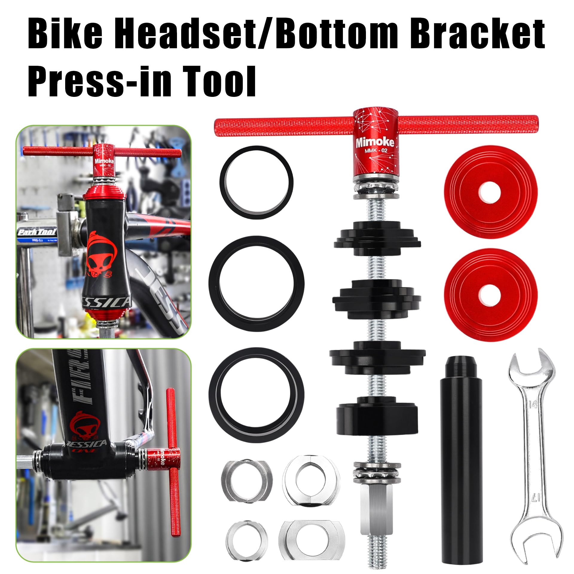 Mimoke Bicycle Bottom Bracket Install and Removal Tool for BB86 BB30 BB91 BB92 PF30 Mountain Road Bike headset Press in Tool (Red) - Image 2