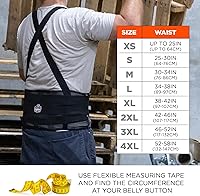 Vista 5 de Ergodyne ProFlex 1100SF - Soporte de espalda para espalda, cinturón de elastano de 8 pulgadas, soportes patentados que proporcionan soporte