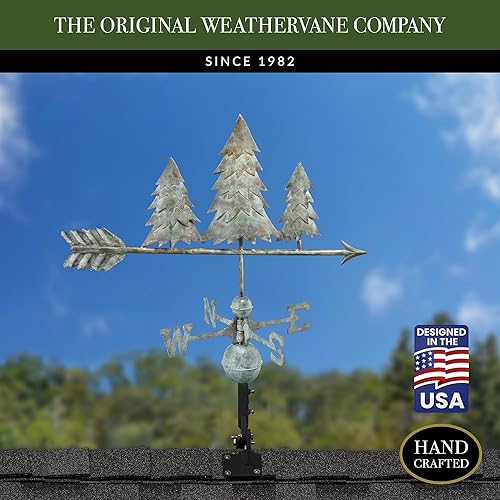 Miniatura 2 de Good Directions Veleta de pinos, azul verde cobre