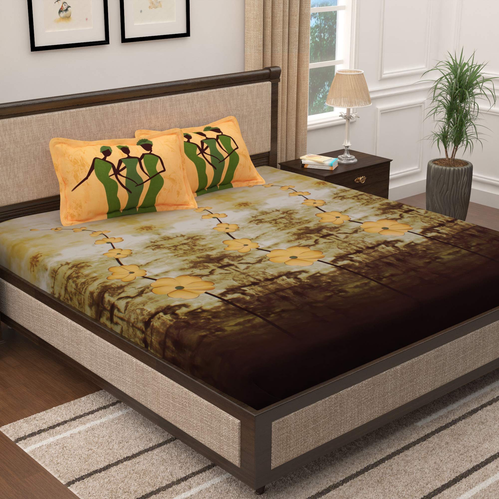 Story@Home King Size Cotton Bedsheet Set -20 Story@Home King Size Cotton Bedsheet Set -20