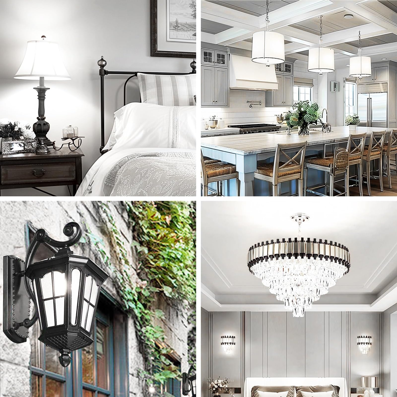 Lampadine LED E14 Bianco freddo 6000K 16W Equivalente 160W Senza sfarfallio Risparmio energetico (CRI>80) 1600LM Non dimmerabile for Soggiorno Camera da letto Cucina(6 Pack)