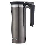 Contigo Handled AUTOSEAL Stainless Steel Travel Mug with Easy-Clean Lid 16 oz. Gunmetal 16 Ounces