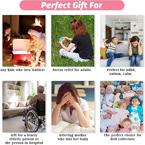 Miniatura 5 de Vollence Muñeca bebé de silicona de cuerpo completo de 7 pulgadas, muñeca pequeña realista Mini muñeca Reborn Surprice para niños, juguetes