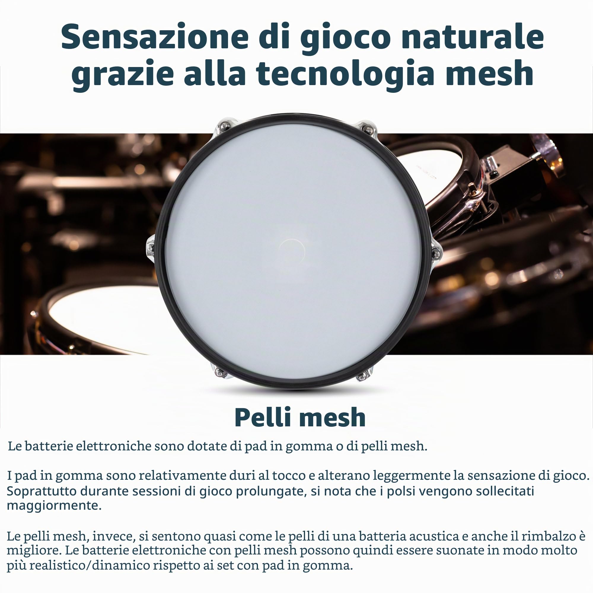 XDrum DD-530 batteria elettronica pelli mesh Set con sgabello e cuffie