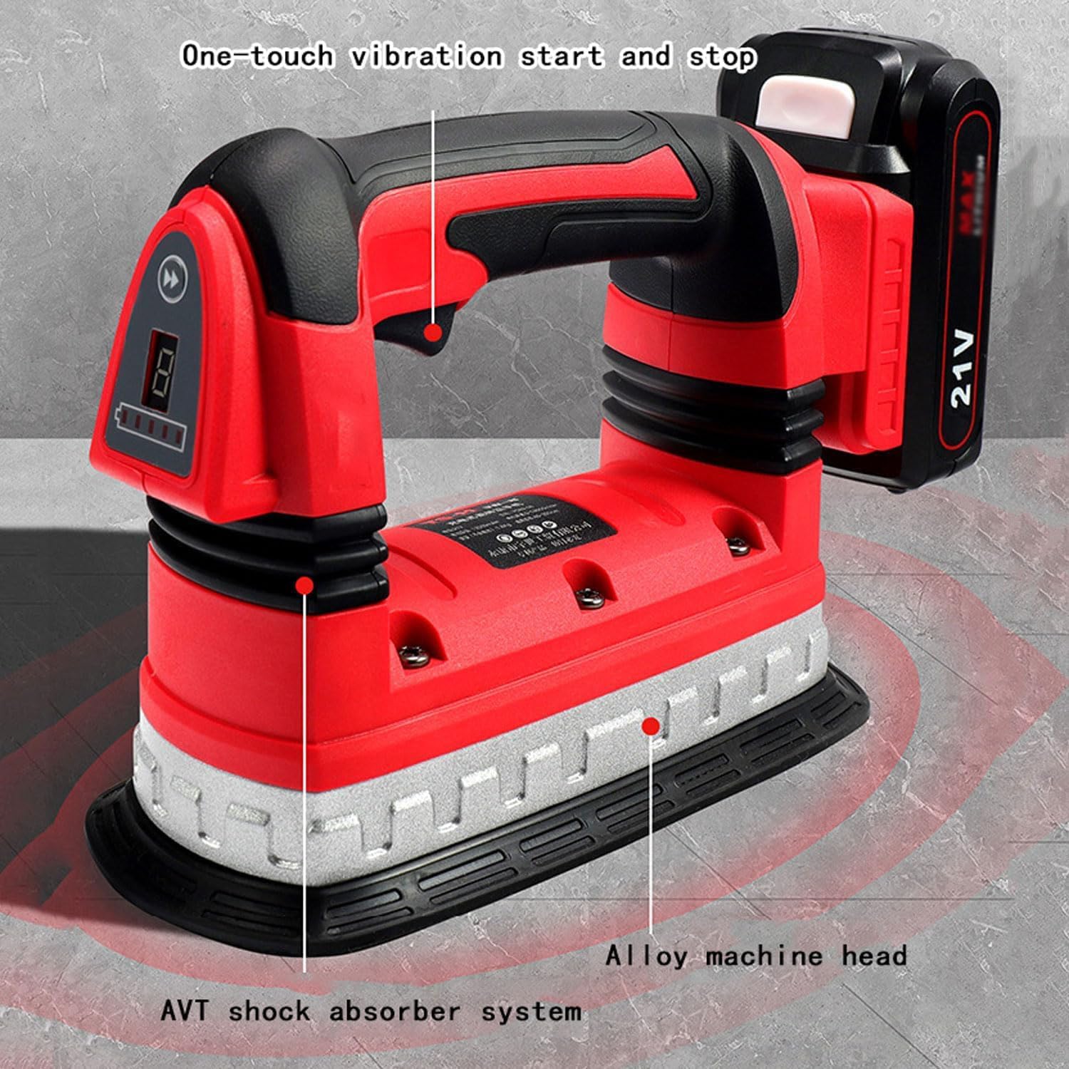 Kit d'outils de vibration pour carrelage 6 niveaux de vitesse 14000 tr/min