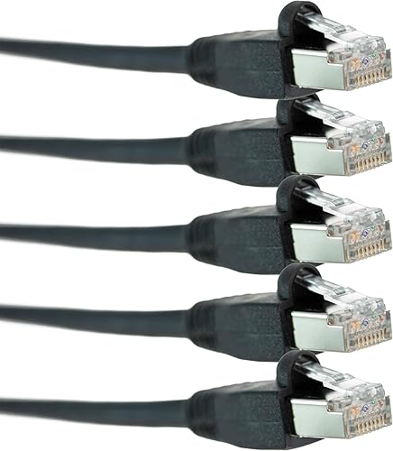 Miniatura 7 de NTW 10' Cat 6 Snagless Blindado (STP) RJ45 Ethernet Cable de conexión de red amarillo -345-S6-010YL