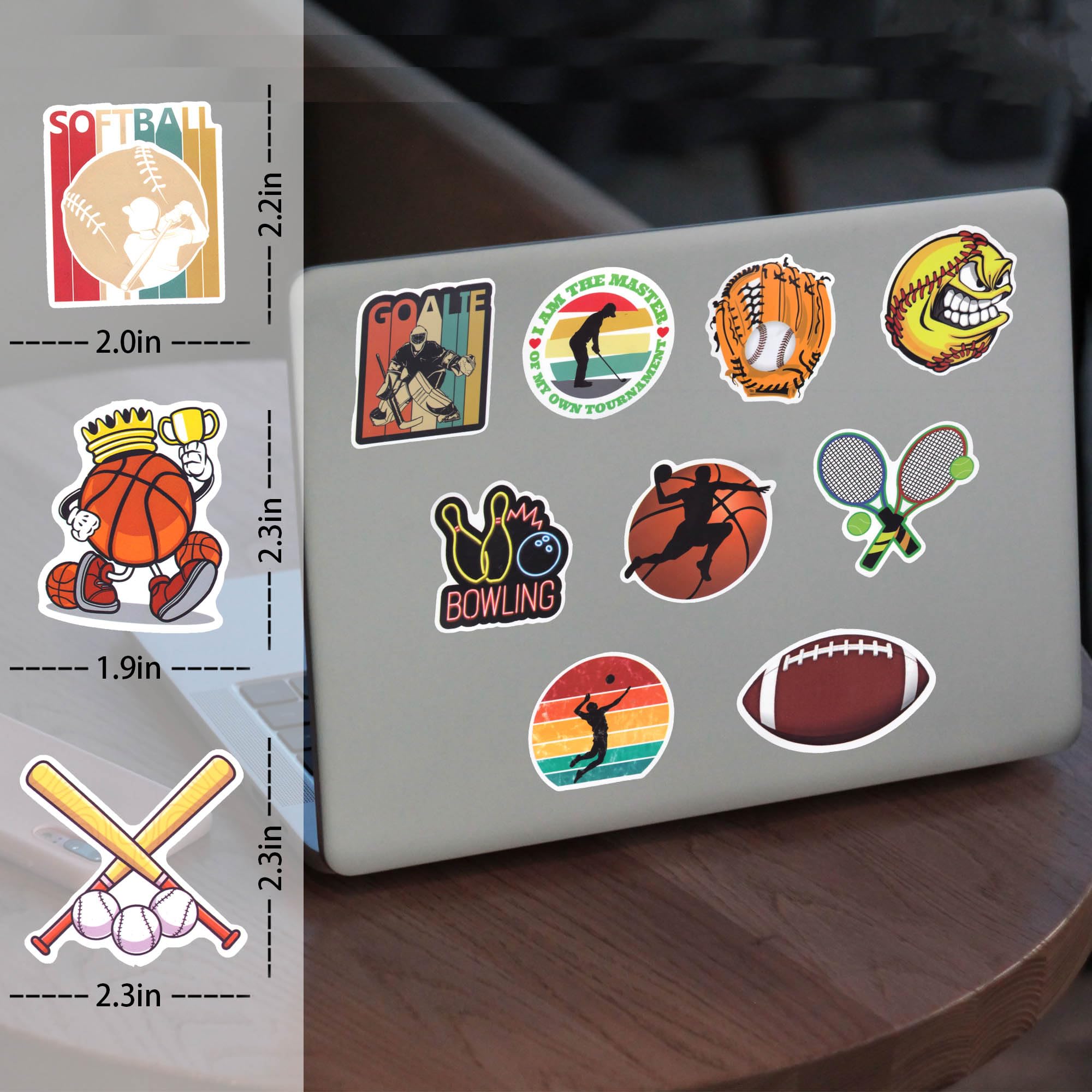 50PCS Autocollantes Logo De L'équipe De Football, Jeux De Football Autocollants, Pour Ordinateur Portable Bagages, Stickers Vinyle Imperméables, Pour Fans équipe De Football, Adolescents Adultes